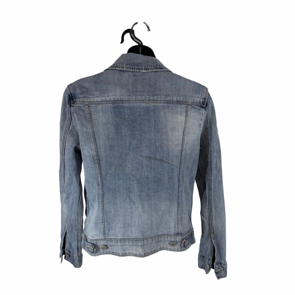Levi’s Denim Trucker Jacket Womens Medium Button Front Capsule Classic - Picture 2 of 10